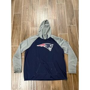 NFL New England Patriots Nike Thermal Fit Hoodie Sweater Size 2XL *STAINS*
